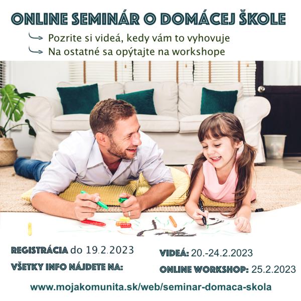 Online seminár o domácej škole