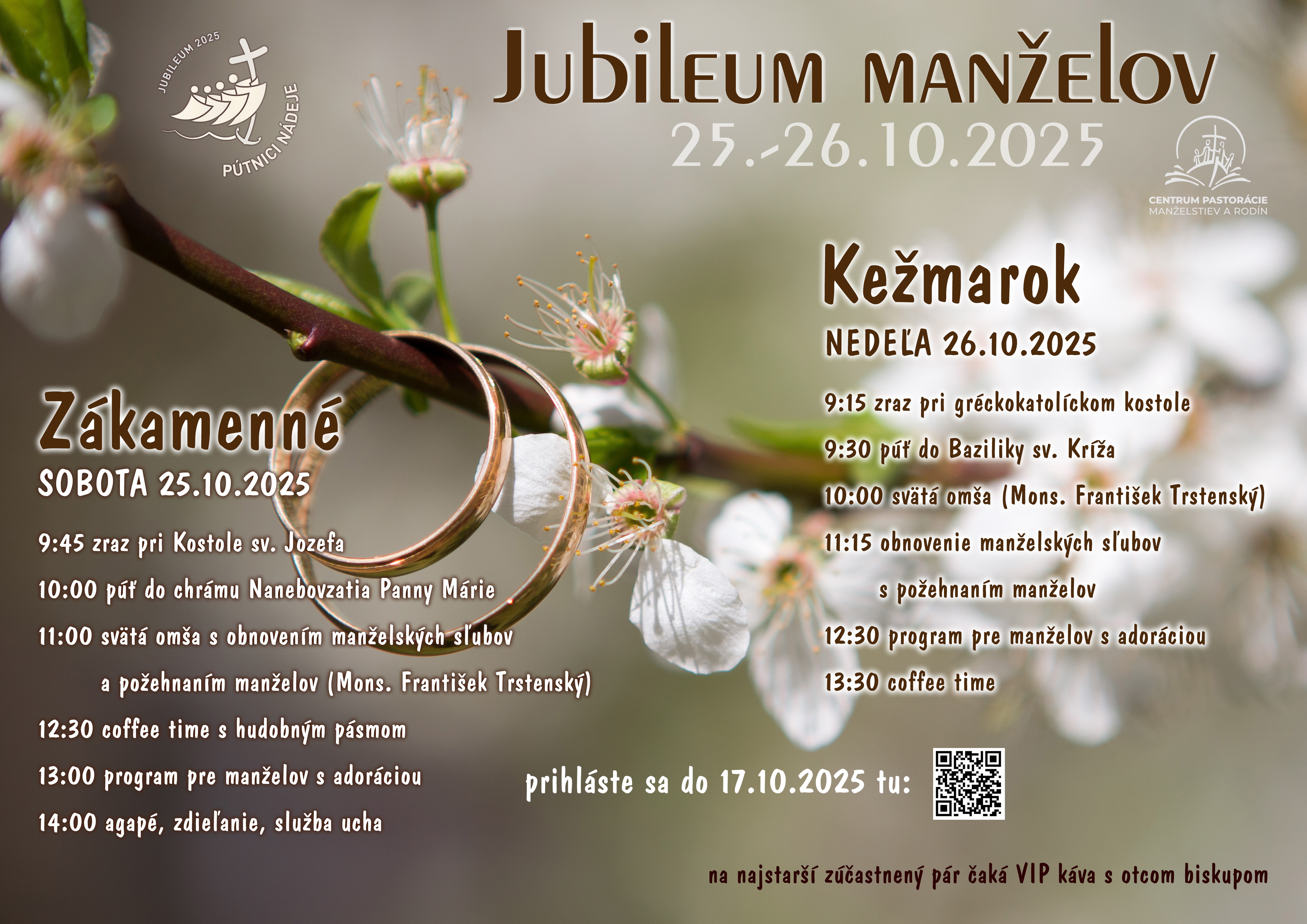 Jubileum manželov 25. - 26.10.2025