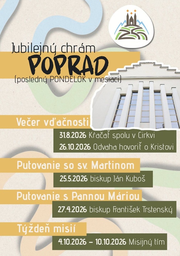 Večery vďačnosti v jubilejnej Konkatedrále Sedembolestnej Panny Márie v Poprade