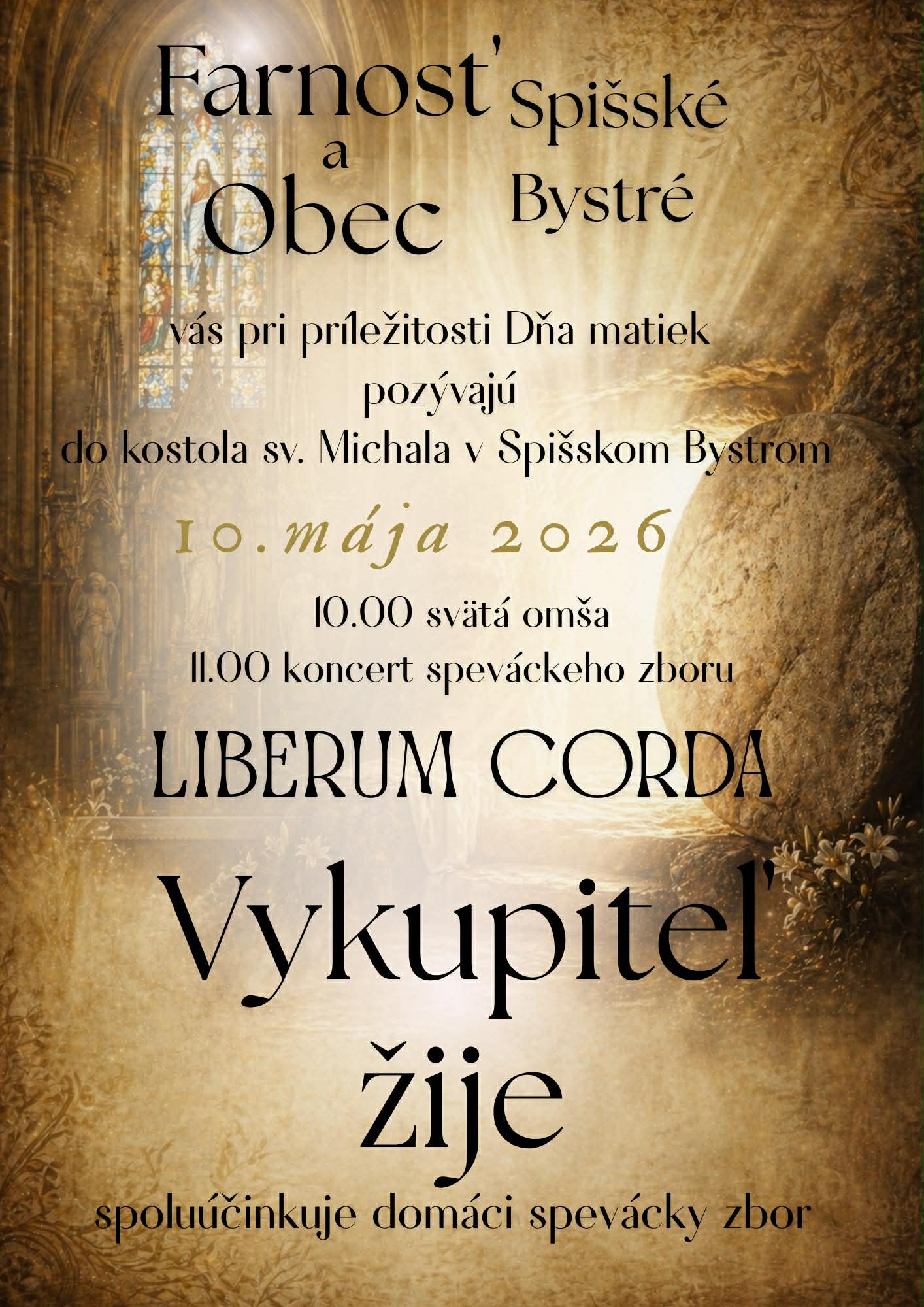 Koncert Vykupiteľ žije pri príležitosti Dňa matiek