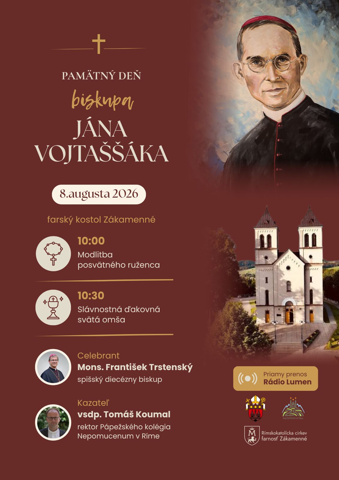 Pamätný deň smrti biskupa Jána Vojtaššáka